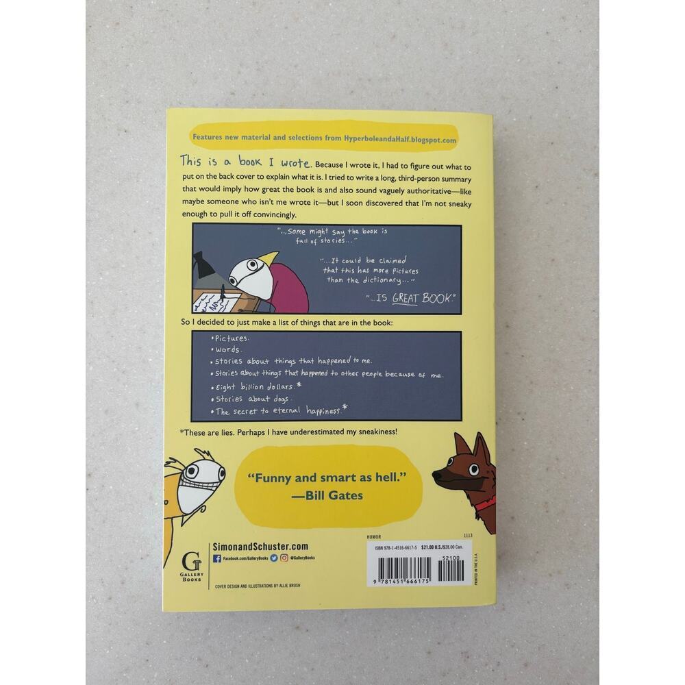 Hyperbole and a Half Allie Brosh Paperback Humor Memoir Graphic Novel Book - Picture 2 of 3